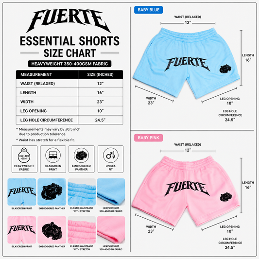 FUERTE ESSENTIAL SHORTS v.1